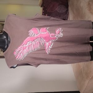 Brown eagle muscle tee